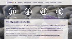 Desktop Screenshot of klub112.cz